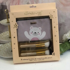 New! Vegan the crème shop makeup brush set!